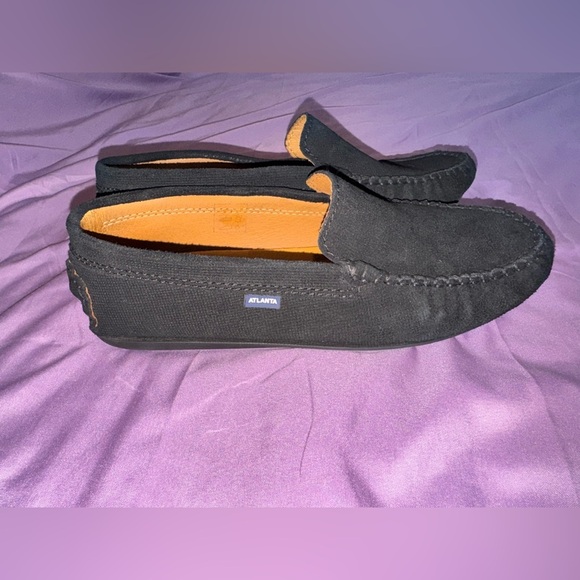 Atlanta Mocassin Black Nubuck Driving Loafers men\'s EU 39 US 6 women 8-8.5 main image 5